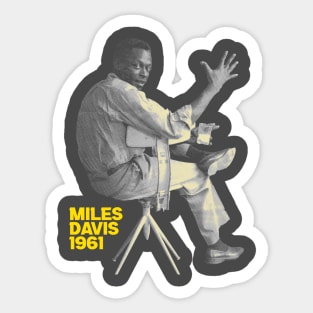 Classic Young Miles Davis Golden Sticker